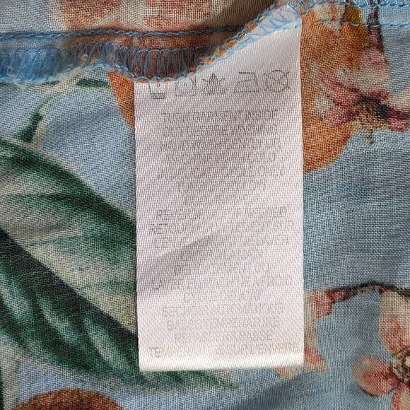 Hale Bob off-the shoulder cotton voile Orchid Top, estimate size Large - Picture 5 of 8